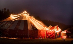 vintage big top circus tent